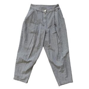 loup Oversized Tapered Hickory Railroad Stripe Pants Size Small